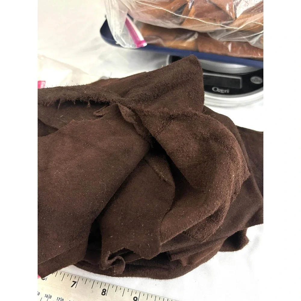 Genuine Leather Scrap Lot 8 LBS Mixed Pieces Upholstery Craft‎ DIY